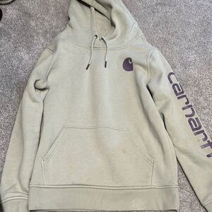 Green and purple carhartt hoodie